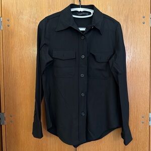 Zara Black Button-Up Shirt